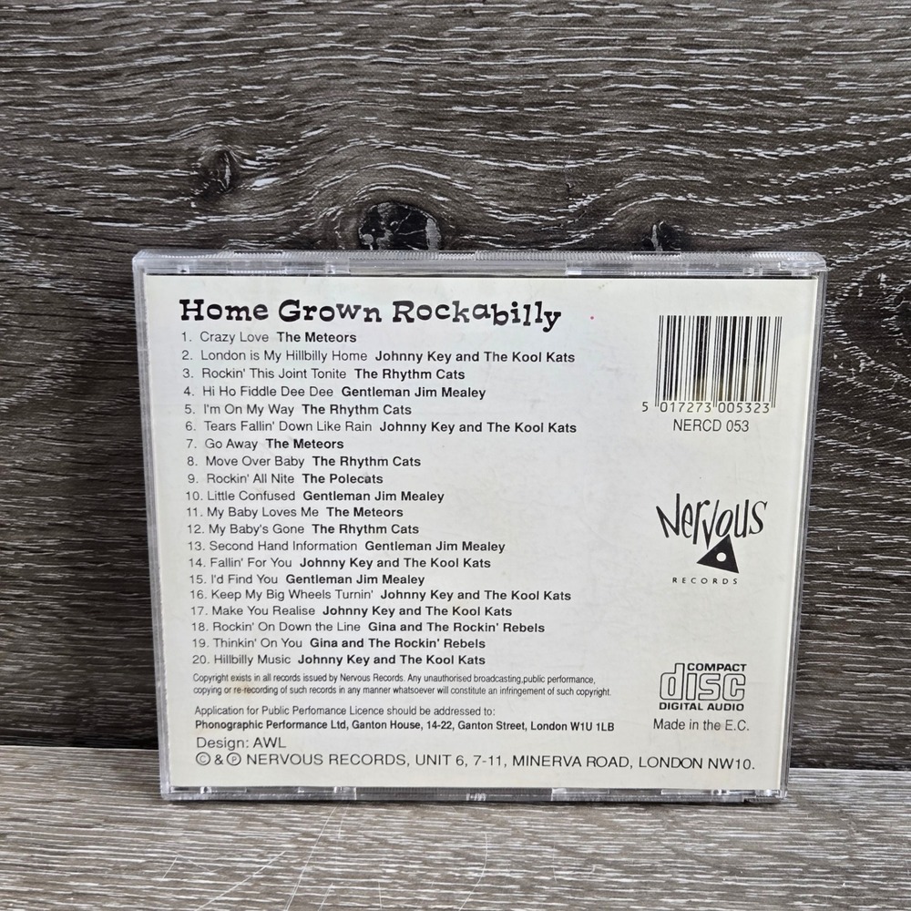 Home Grown Rockabilly Compilation CD Nervous NERCD Various Artists Tested - Picture 2 of 3